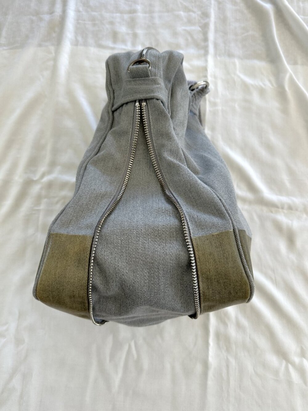 Adidas by Stella McCartney Canvas Expandable Convertible Tote Bag, Gray - Picture 13 of 16
